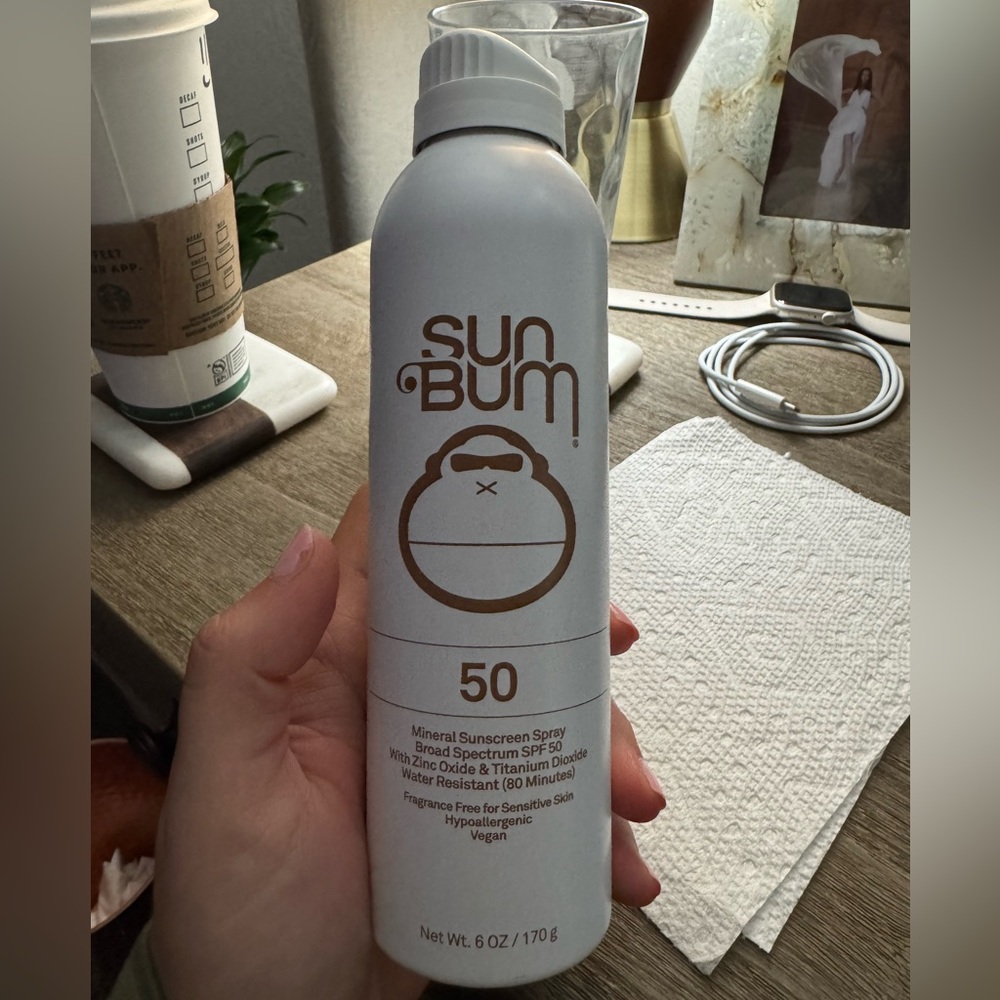 NEW SUNBUM SPF 50 Suncare Spray w/ Zinc